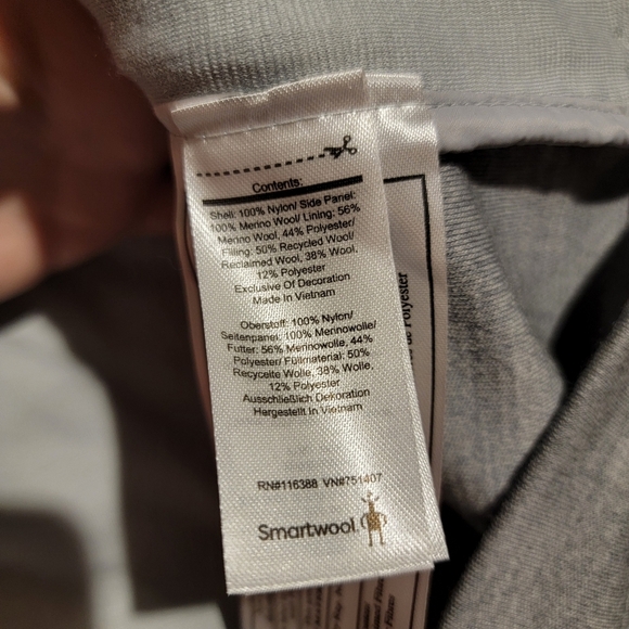 Smartwool Smartloft Hoodie Vest in Storm Gray size M NWT - Picture 4 of 4